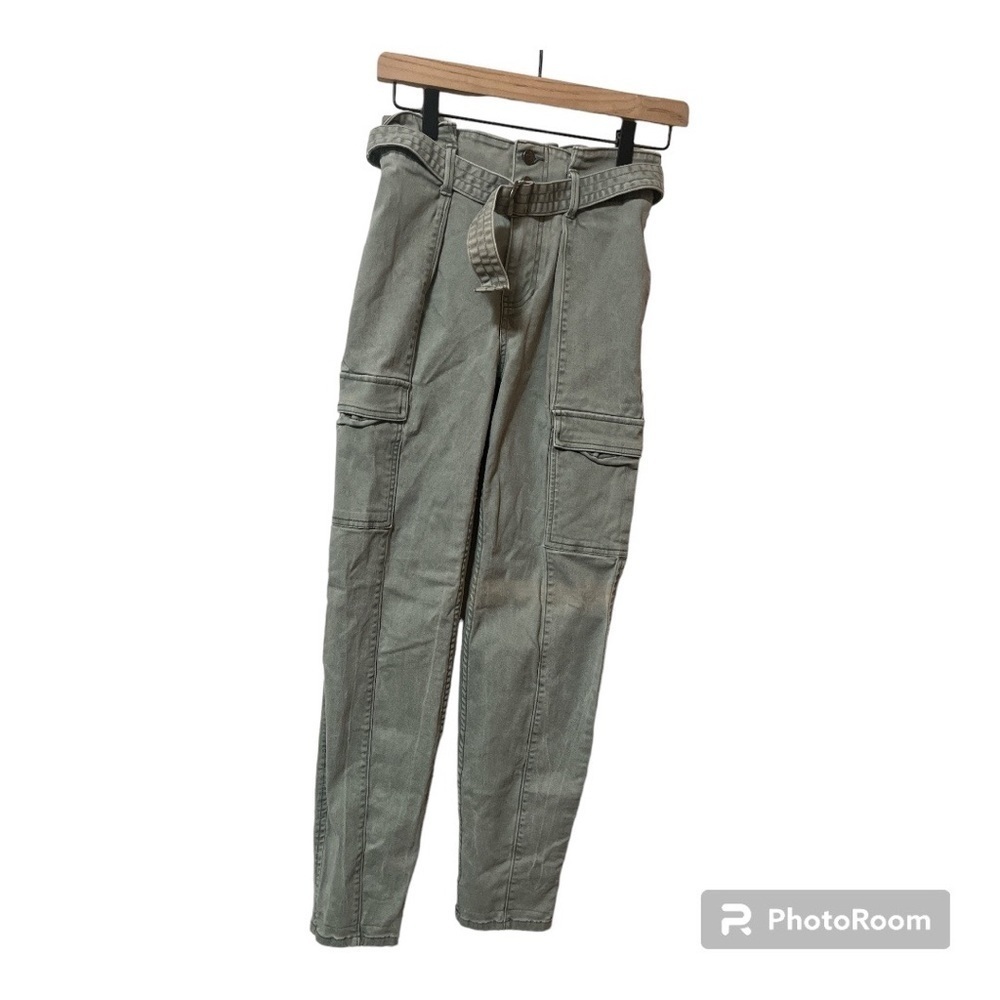 Hollister Paper Bag Waist Cargo Style Pants